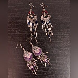 Two Sets of Dangle Earrings